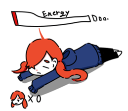 Girls at the bus stop. sticker #13713348