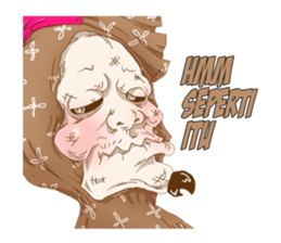 Pocong daden sticker #13715361