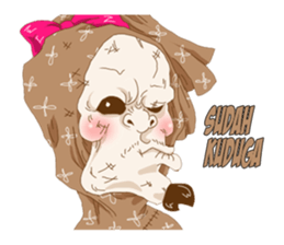 Pocong daden sticker #13715363
