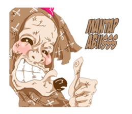 Pocong daden sticker #13715366