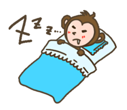 Monkey of slant eyes sticker #13715399