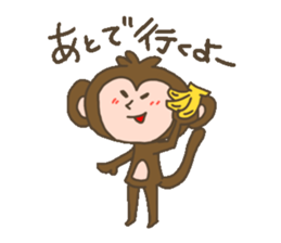 Monkey of slant eyes sticker #13715434