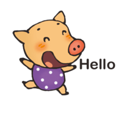 I am happy pig! sticker #13716782