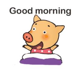 I am happy pig! sticker #13716784