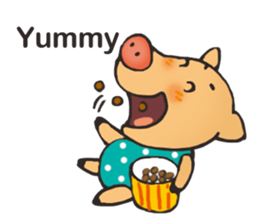 I am happy pig! sticker #13716787