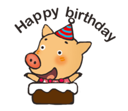 I am happy pig! sticker #13716788