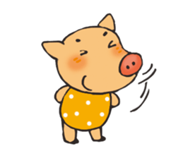 I am happy pig! sticker #13716789