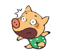 I am happy pig! sticker #13716791