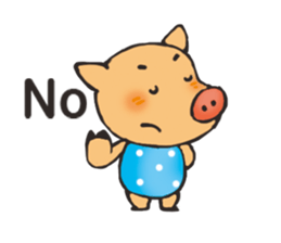 I am happy pig! sticker #13716792