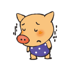I am happy pig! sticker #13716793