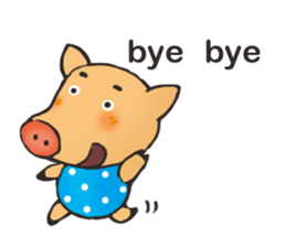 I am happy pig! sticker #13716794