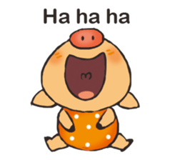 I am happy pig! sticker #13716795