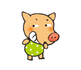 I am happy pig! sticker #13716797