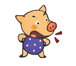 I am happy pig! sticker #13716798