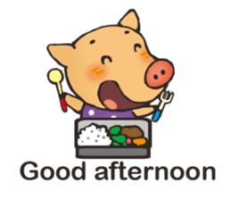 I am happy pig! sticker #13716799