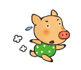 I am happy pig! sticker #13716801