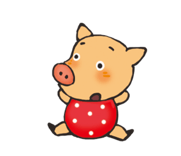 I am happy pig! sticker #13716802
