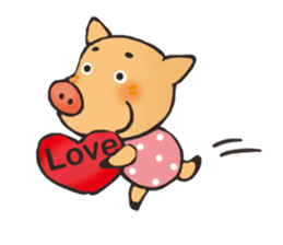 I am happy pig! sticker #13716803