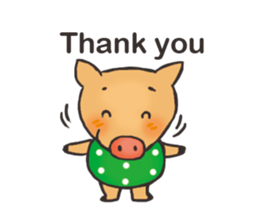 I am happy pig! sticker #13716804