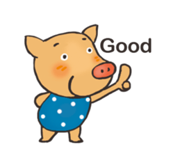 I am happy pig! sticker #13716805