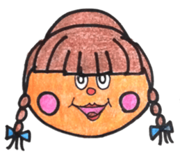 persimmon boy and eggplant boy2 sticker #13717018