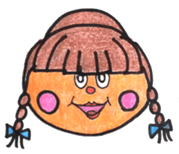 persimmon boy and eggplant boy2 sticker #13717018