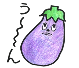 persimmon boy and eggplant boy2 sticker #13717020