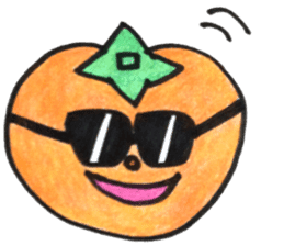 persimmon boy and eggplant boy2 sticker #13717033