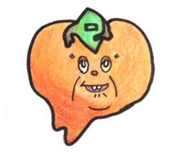 persimmon boy and eggplant boy2 sticker #13717038