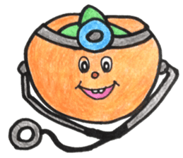 persimmon boy and eggplant boy2 sticker #13717039