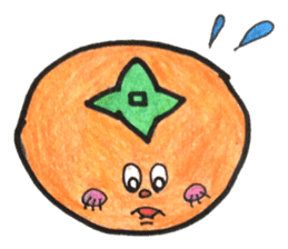 persimmon boy and eggplant boy2 sticker #13717043