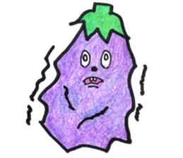 persimmon boy and eggplant boy2 sticker #13717044