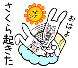 Rabbit Sticker for Sakura sticker #13717480