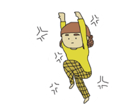 Laid Back Girl sticker #13717560