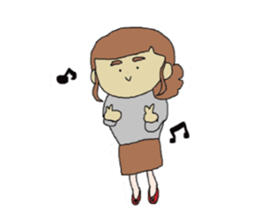 Laid Back Girl sticker #13717565