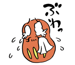 daruma doll "DAIKICHI" sticker #13718026