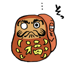 daruma doll "DAIKICHI" sticker #13718040