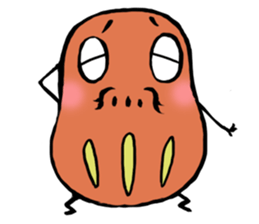 daruma doll "DAIKICHI" sticker #13718052