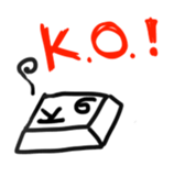 Sticker of keyboard keys sticker #13718544