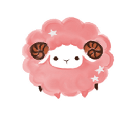 pink sheep sticker #13718966