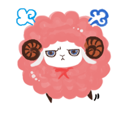 pink sheep sticker #13718967