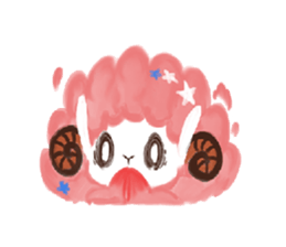 pink sheep sticker #13718968