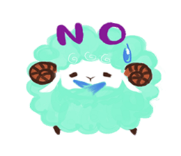 pink sheep sticker #13718969