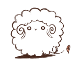pink sheep sticker #13718972