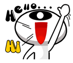 one eye alien sticker sticker #13718974