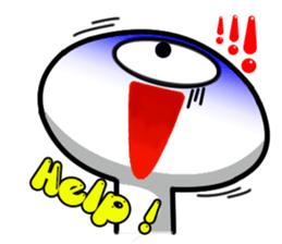 one eye alien sticker sticker #13718981