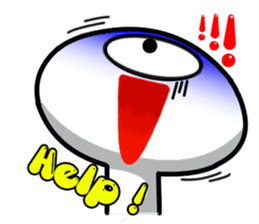 one eye alien sticker sticker #13718981