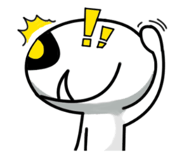 one eye alien sticker sticker #13718983