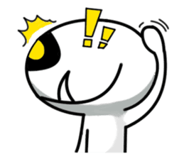 one eye alien sticker sticker #13718983