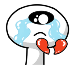 one eye alien sticker sticker #13718984